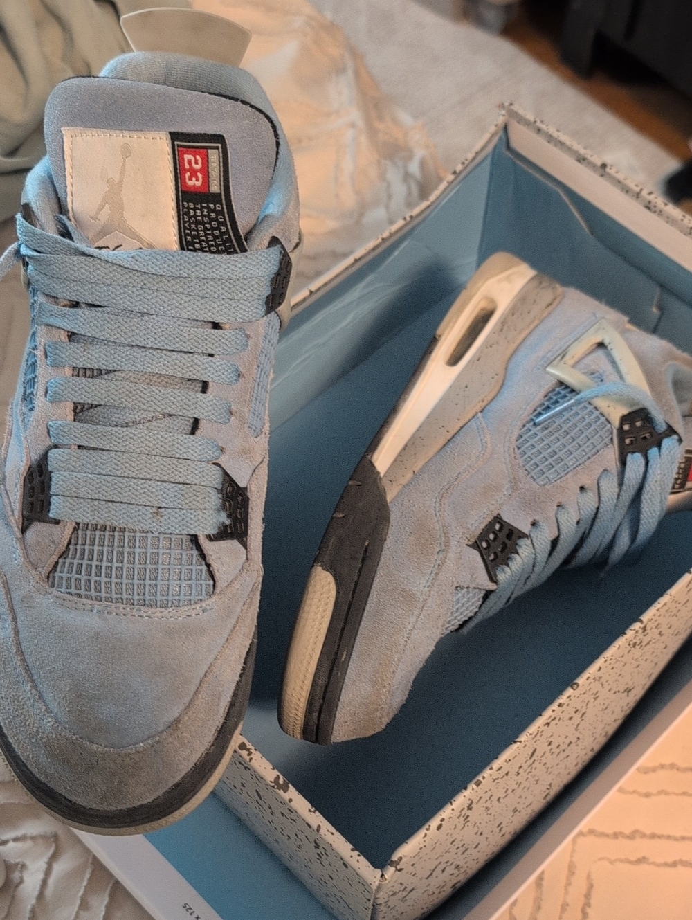 Air Jordan 4 Retro University Blue Men's 9.5